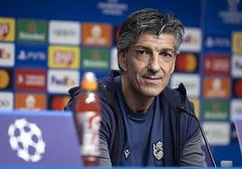 Imanol, en la rueda de prensa previa al partido de Champions