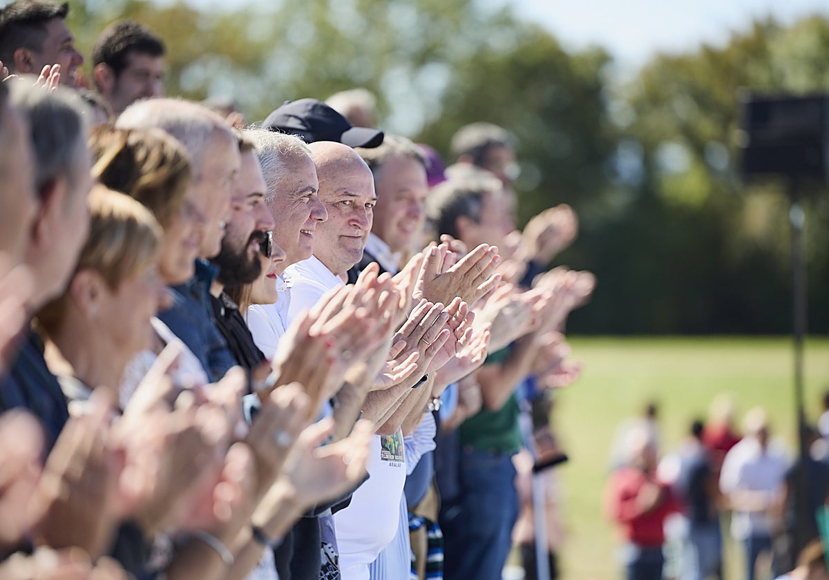 Urkullu y Ortuzar en el Alderdi Eguna celebrado en septiembre en Foronda.
