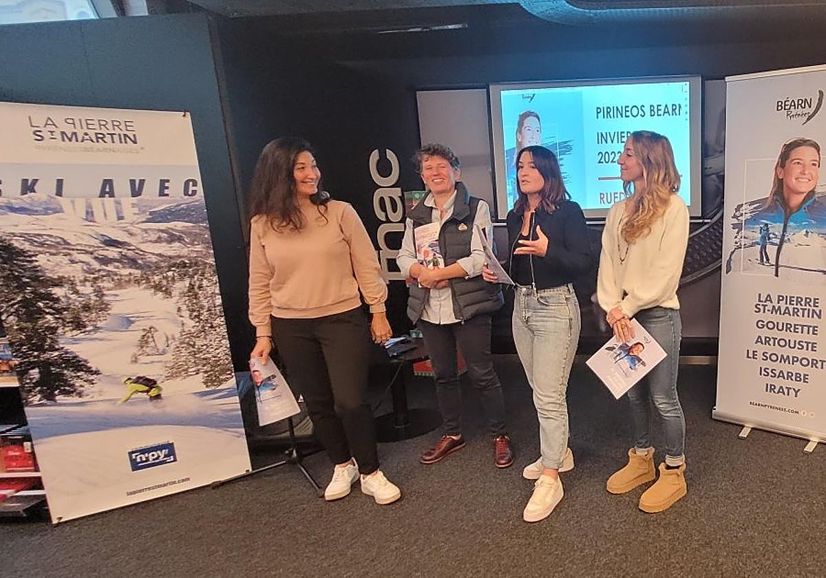 Ellas presentaron las estaciones de esquí del Pirineo Bearnés.