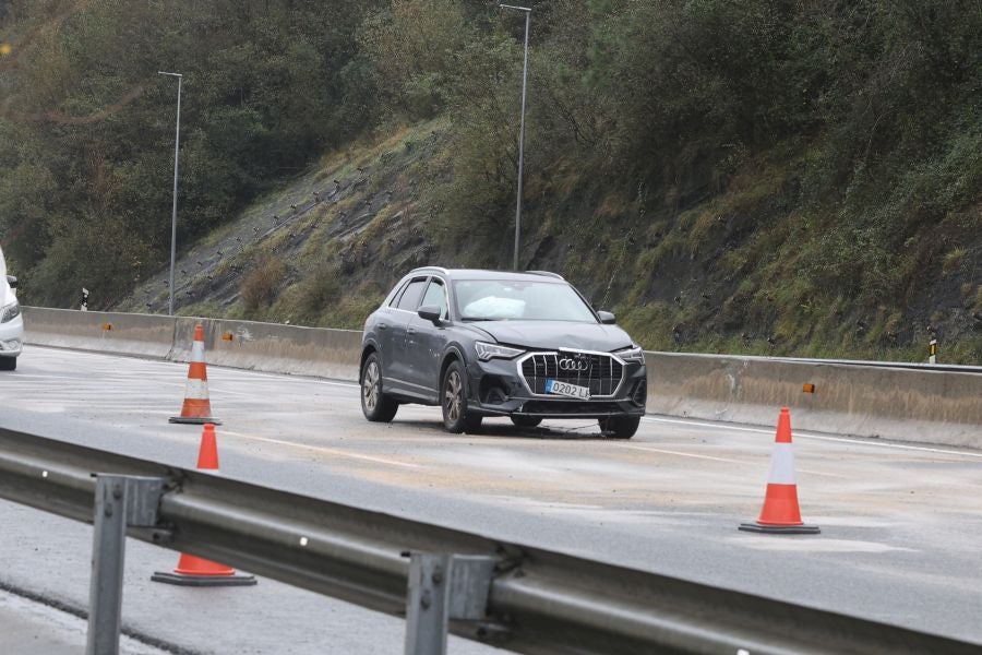 Un accidente múltiple colapsa la AP-8