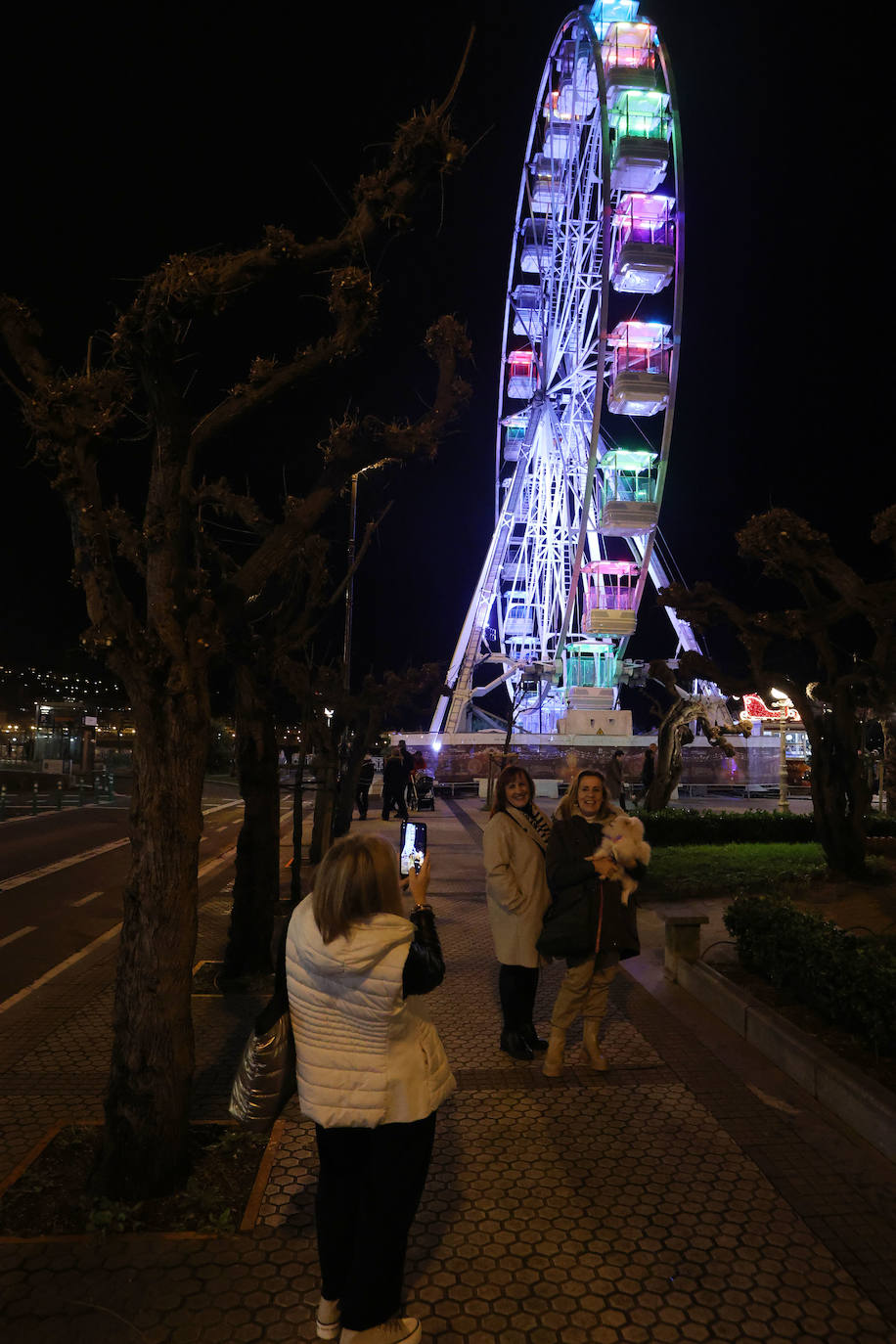 Paseo por la iluminación en Donostia