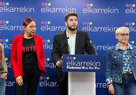 El parlamentario de Elkarrekin Podemos David Soto, ha dado a conocer el apoyo del partido al impuesto.