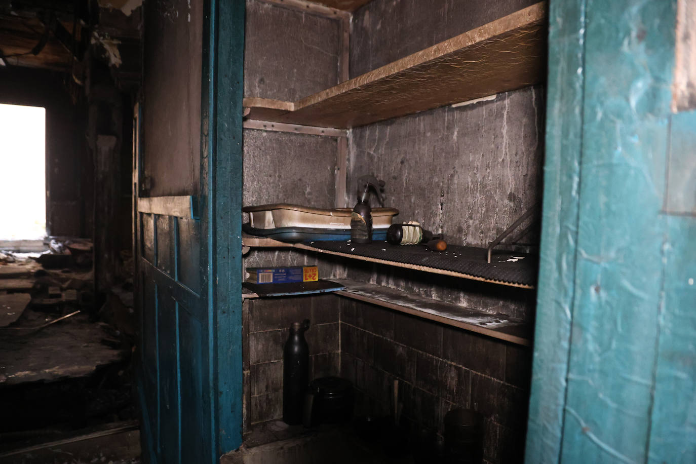 Así quedaron las viviendas de la calle 31 de Agosto afectadas por el fuego