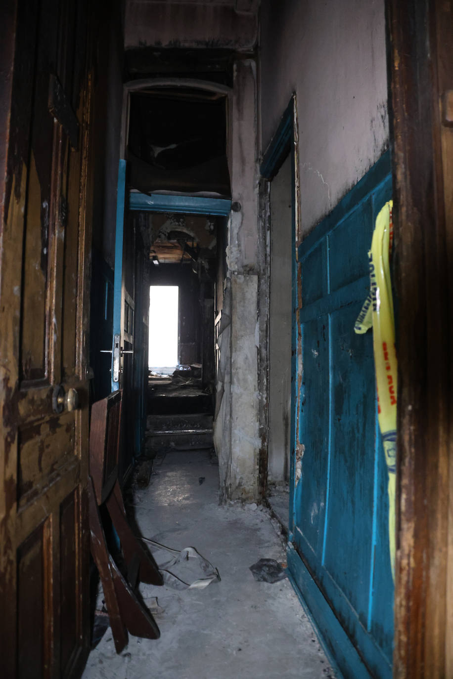 Así quedaron las viviendas de la calle 31 de Agosto afectadas por el fuego