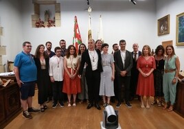 Pleno de investidura del Ayuntamiento de Hondarribia, en junio.