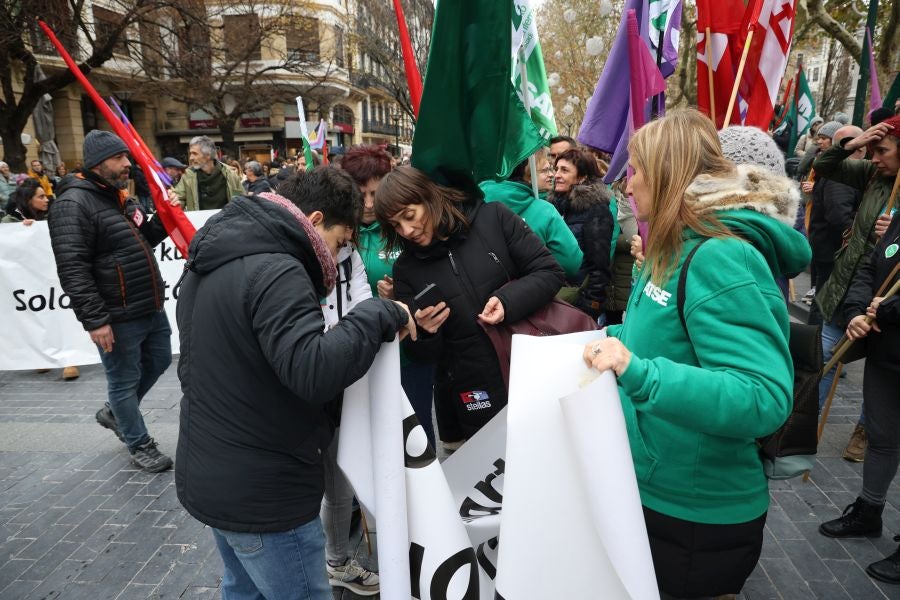 Manifestación con motivo de la huelga del sector público