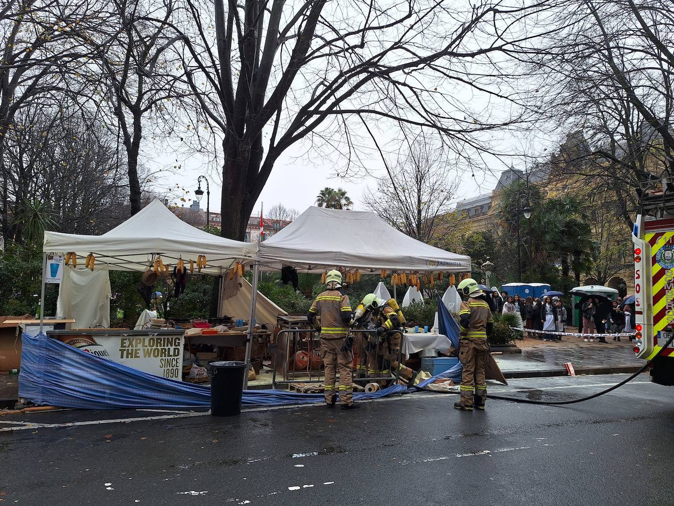 Susto en la Plaza Gipuzkoa de Donostia