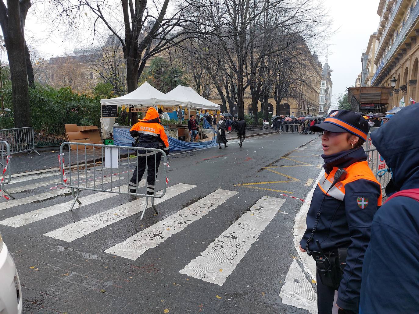 Susto en la Plaza Gipuzkoa de Donostia