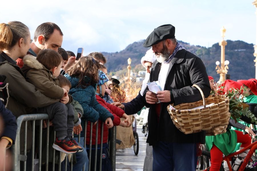 Olentzero y Mari Domingi en Donostia