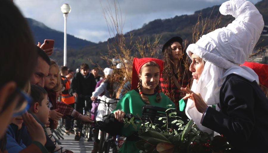 Olentzero y Mari Domingi en Donostia
