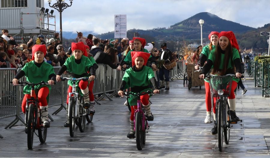 Olentzero y Mari Domingi en Donostia