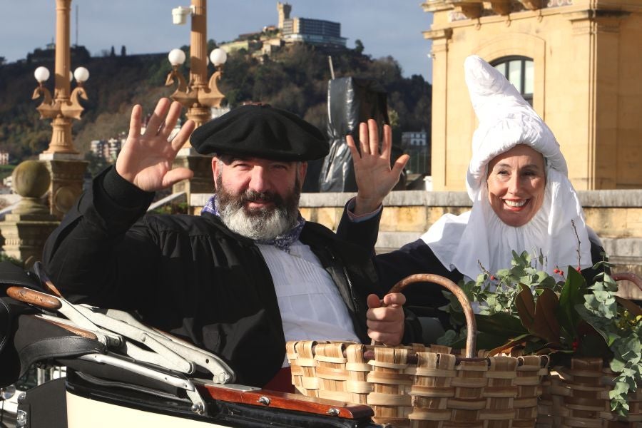 Olentzero y Mari Domingi en Donostia