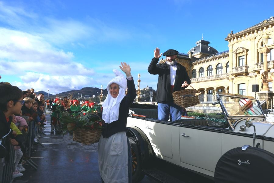 Olentzero y Mari Domingi en Donostia