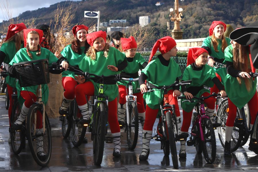 Olentzero y Mari Domingi en Donostia
