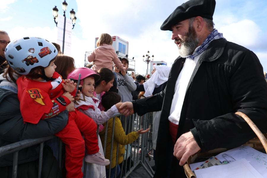 Olentzero y Mari Domingi en Donostia