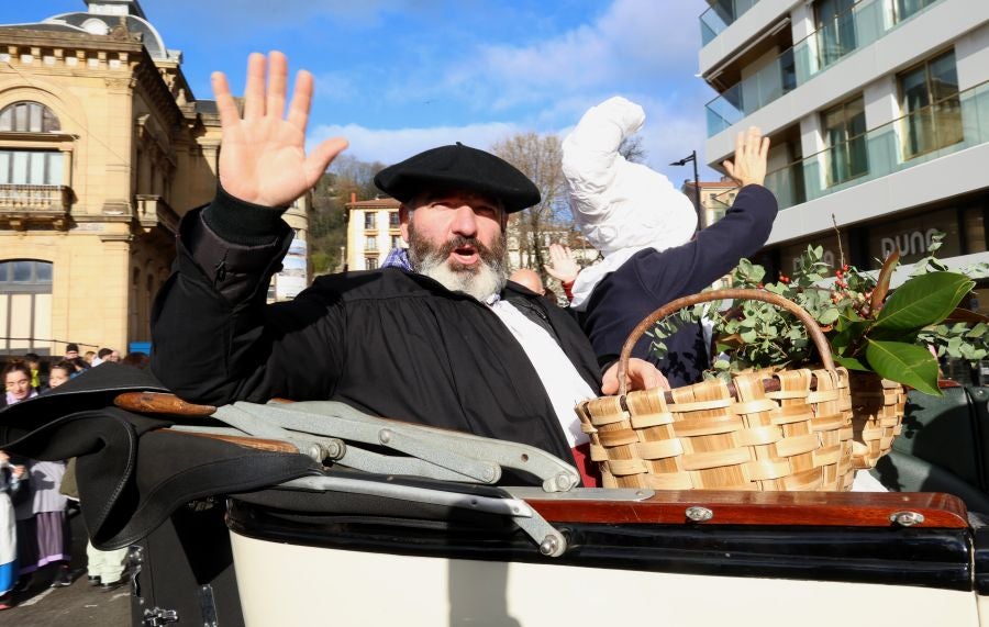 Olentzero y Mari Domingi en Donostia