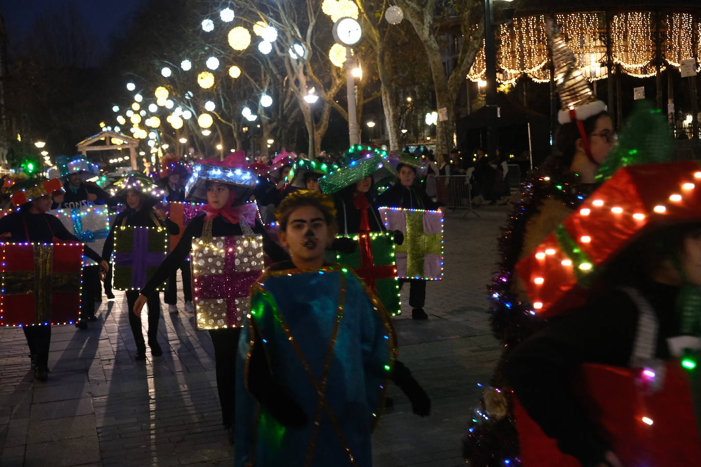 Olentzero y Mari Domingi en Donostia