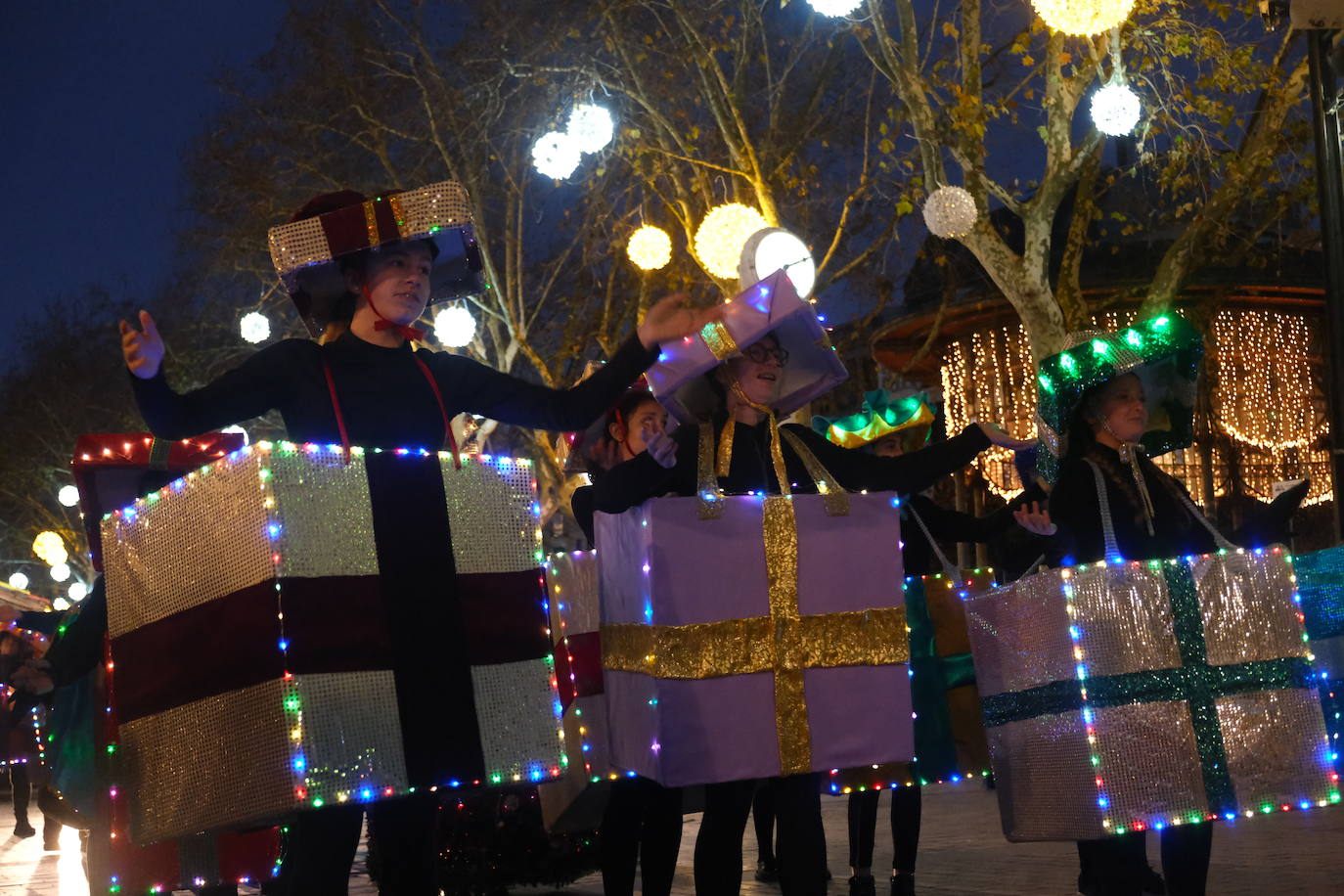 Olentzero y Mari Domingi en Donostia