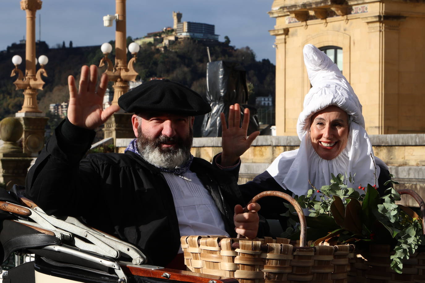 Olentzero y Mari Domingi en Donostia