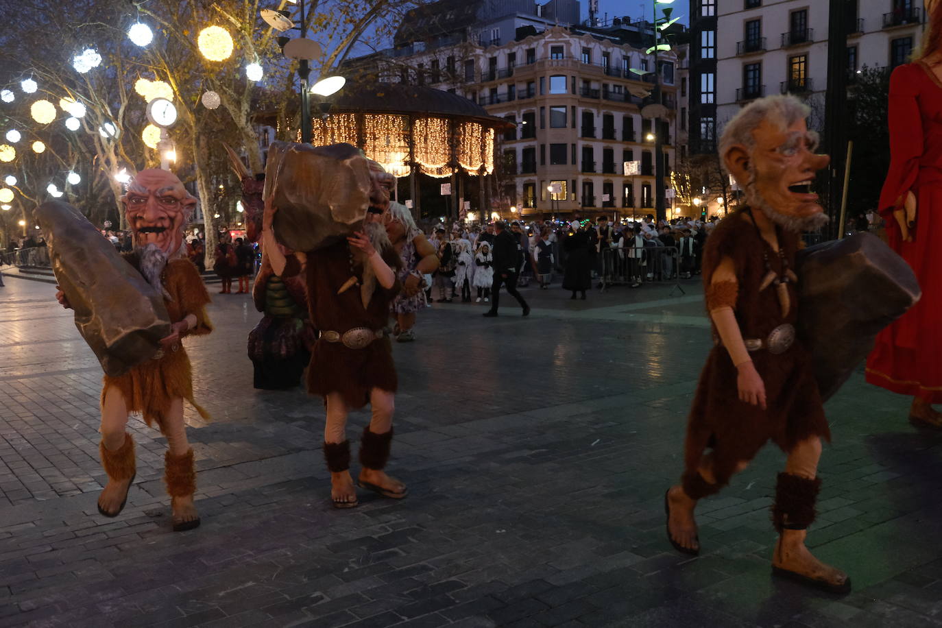 Olentzero y Mari Domingi en Donostia