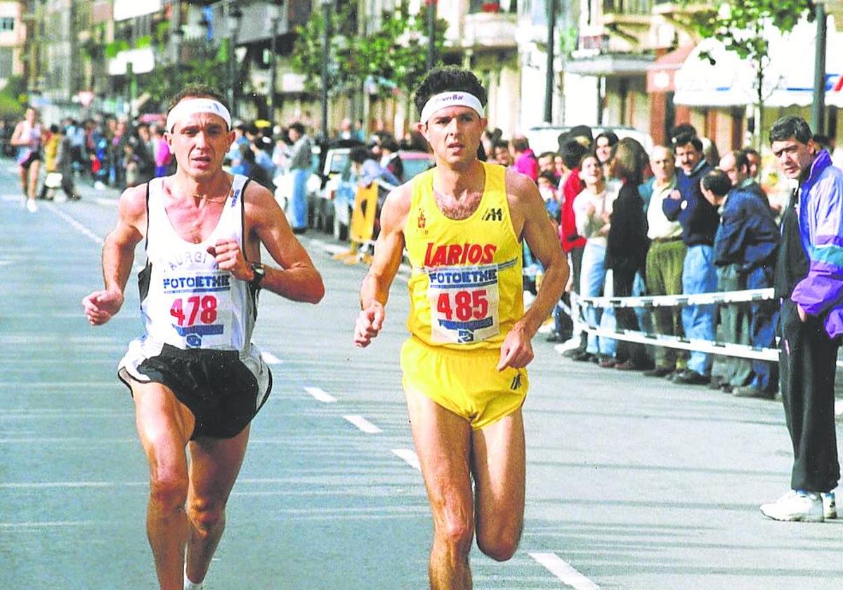 Diego García y Antonio Serrano, dos de los grandes atletas que han corrido esta histórica carrera.