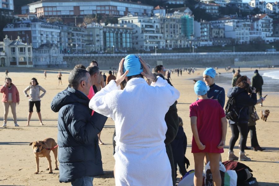 El &#039;Kontxapuzón&#039; puede con el frío