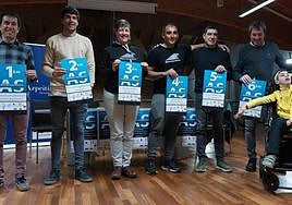 Xeyeko, udaleko, Marea Urdinako eta Goienetxe fundazioko ordezkariak, aurkezpenean.