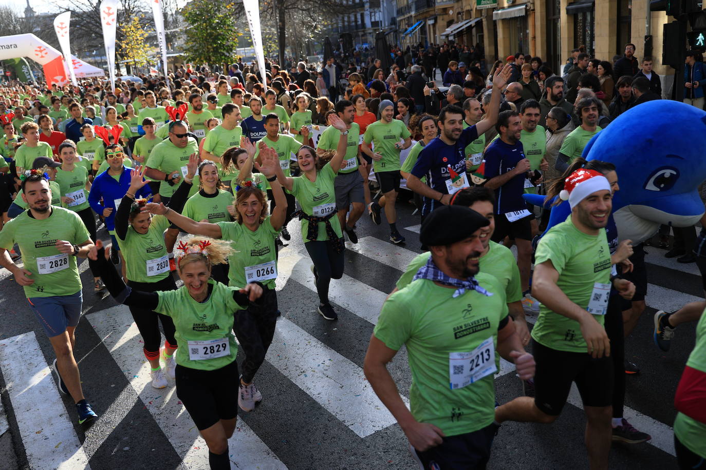 Las mejores imágenes de la San Silvestre de Donostia