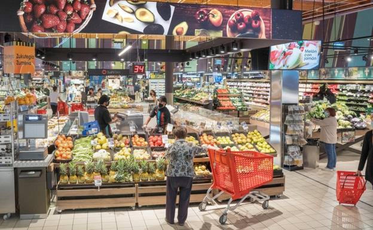 Un supermercado de Eroski.