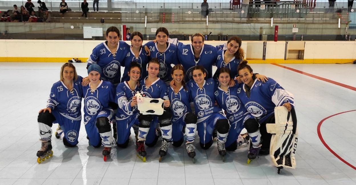 Conjunto sénior femenino de Burdinola Irristaketa Kluba, con integrantes de Debagoiena, que milita en la Liga Plata femenina. 