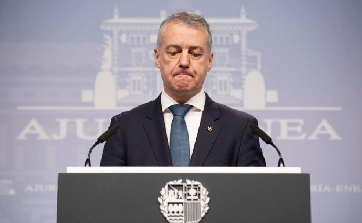 Urkullu compareció tras conocerse la primera sentencia para pedir «perdón» a la sociedad