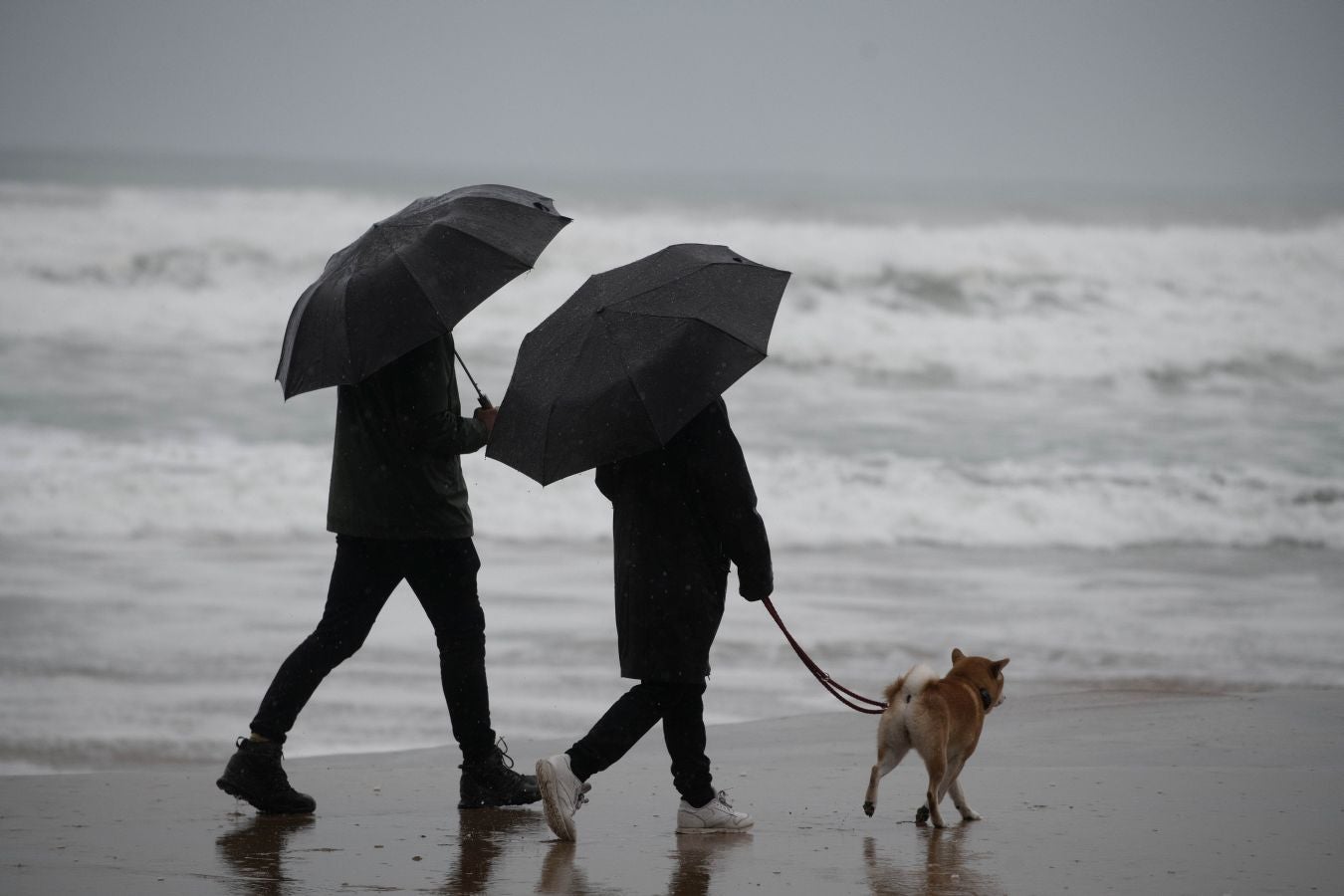 Fotos: Jornada desapacible con lluvia, viento y oleaje