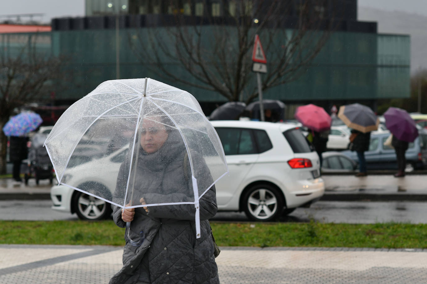 Día de paraguas en Donostia