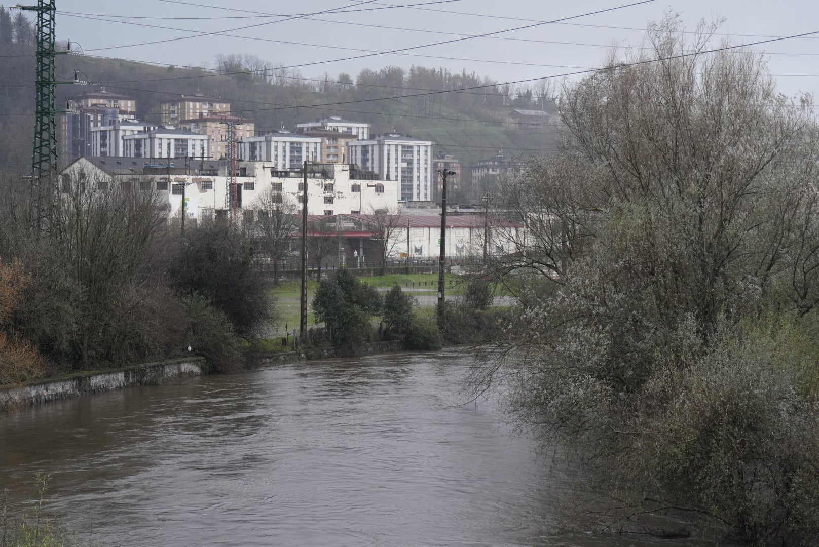 Crecida del Urumea a su paso por Hernani