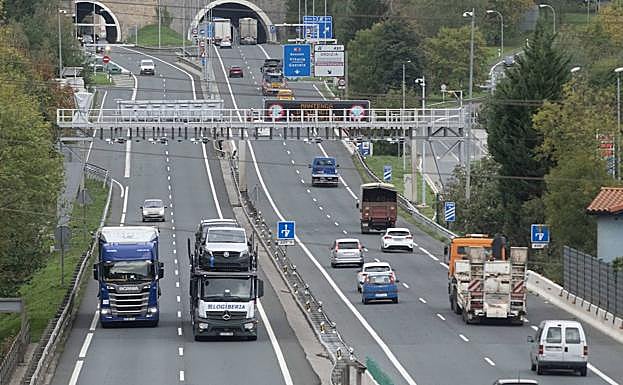 Peaje de camiones de la N-I en Ordizia.