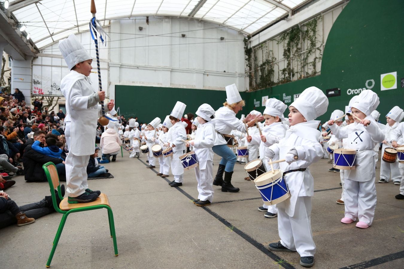 Fotos: Los más txikis calientan motores