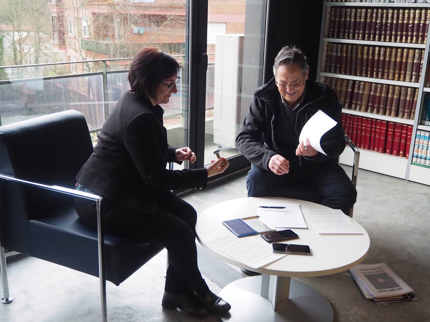 Fotos: Bildumaren dohaintza ekitaldia iruditan