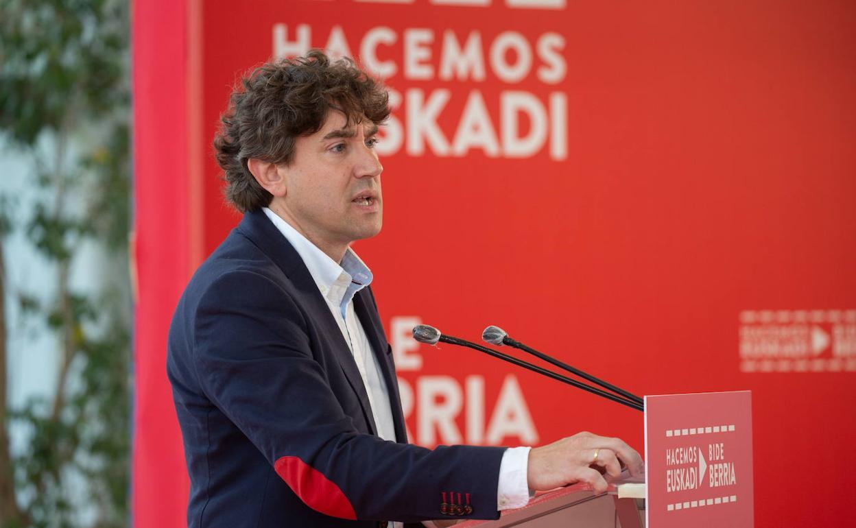 El secretario general del PSE-EE, Eneko Andueza. 