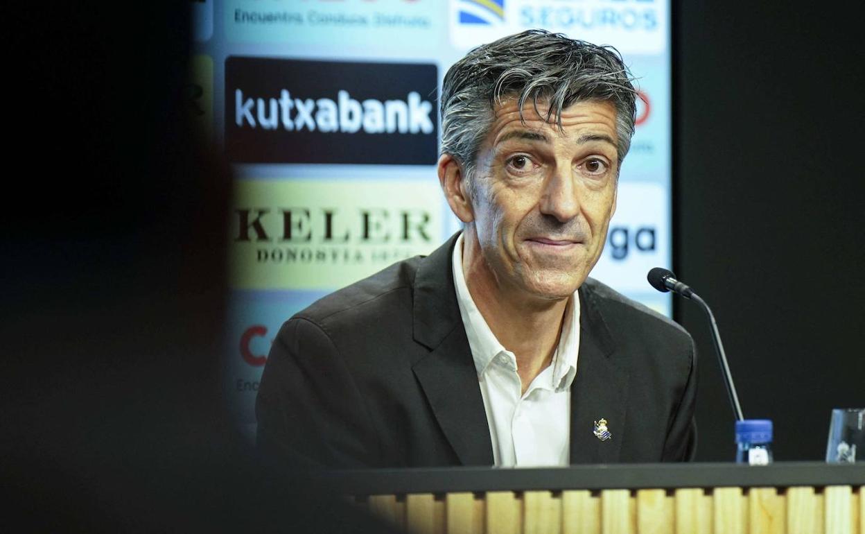 Imanol Alguacil, entrenador de la Real Sociedad.