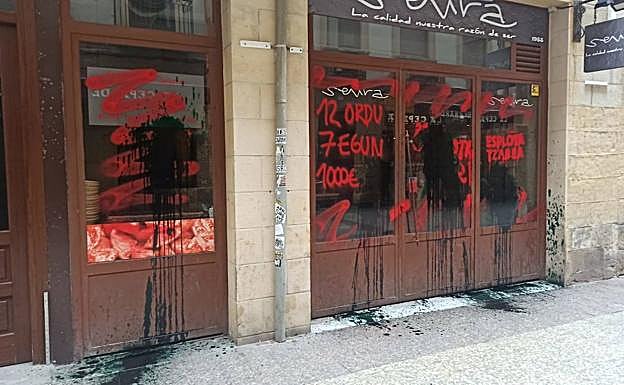 Pintadas en el bar Senra de la calle 31 de Agosto de San Sebastiàn.