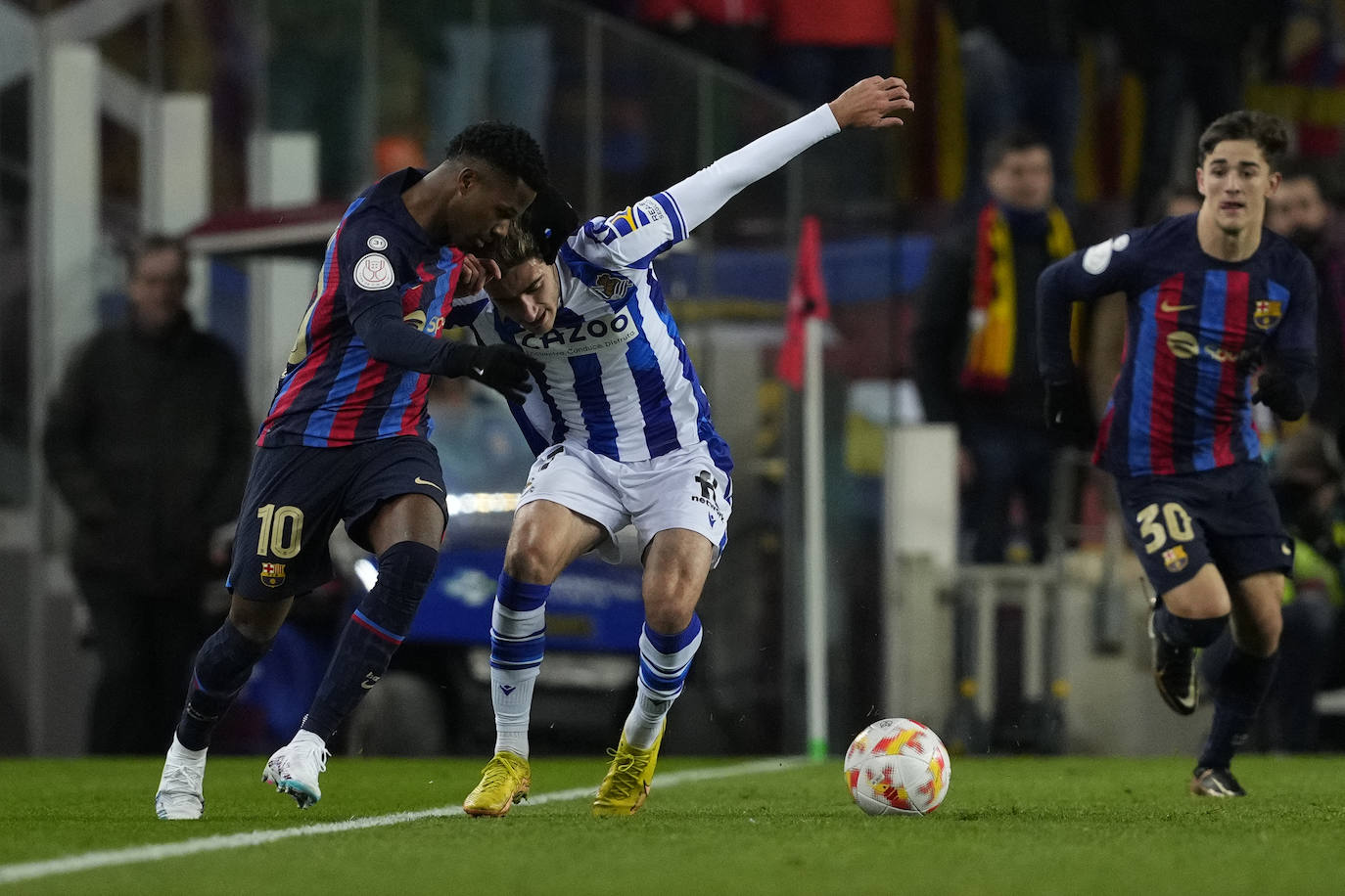 Fotos: Derrota de la Real ante el Barcelona