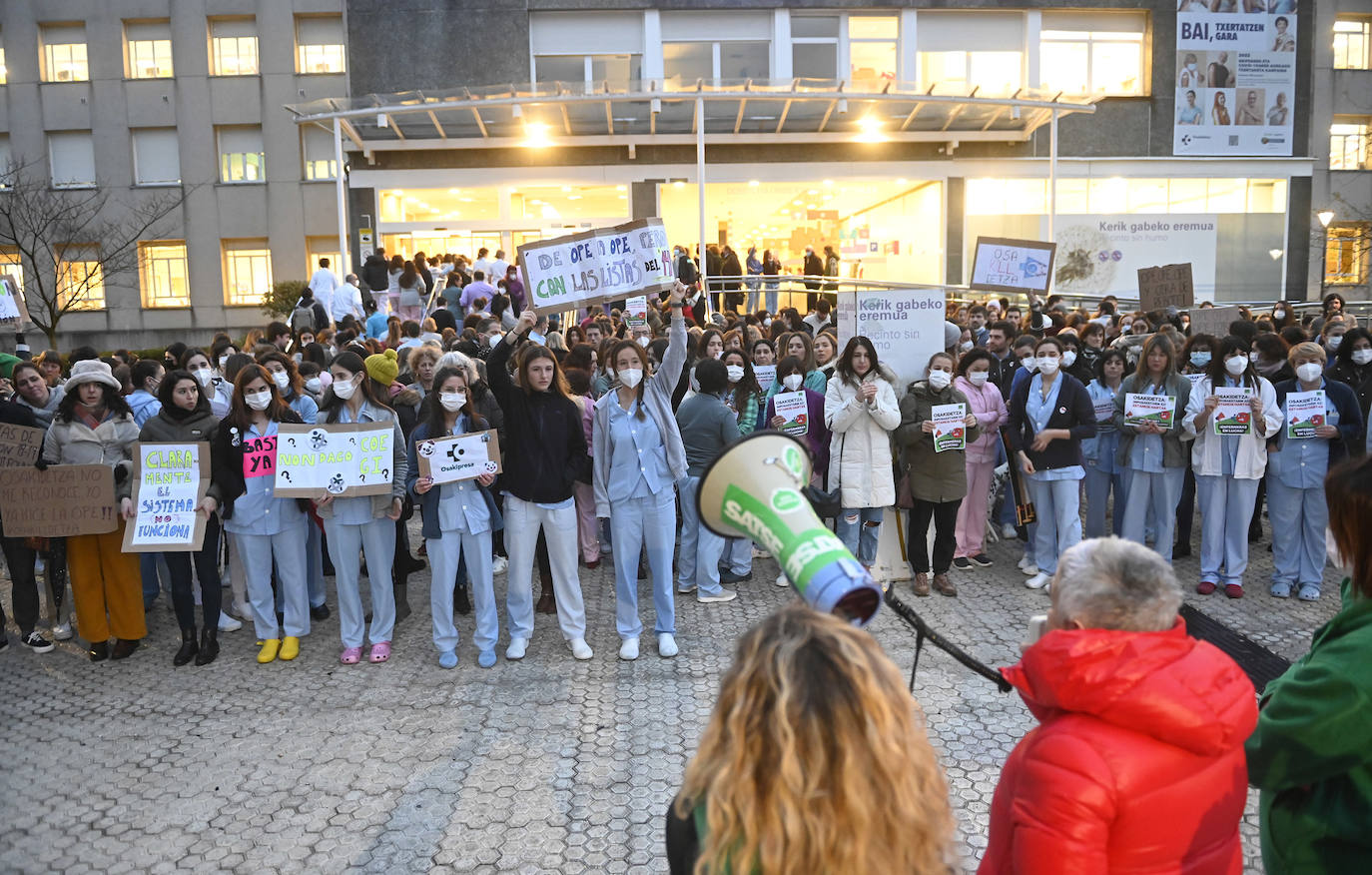 Fotos: Protesta del sector de la enfermería