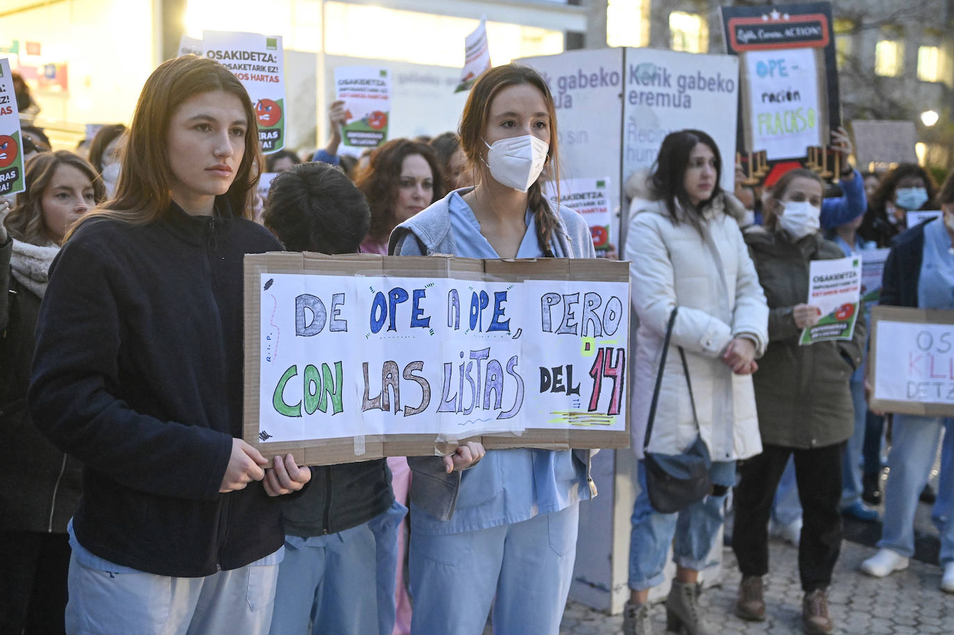 Fotos: Protesta del sector de la enfermería