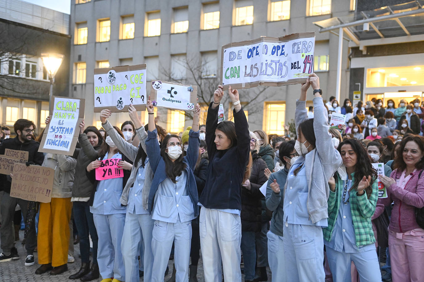 Fotos: Protesta del sector de la enfermería