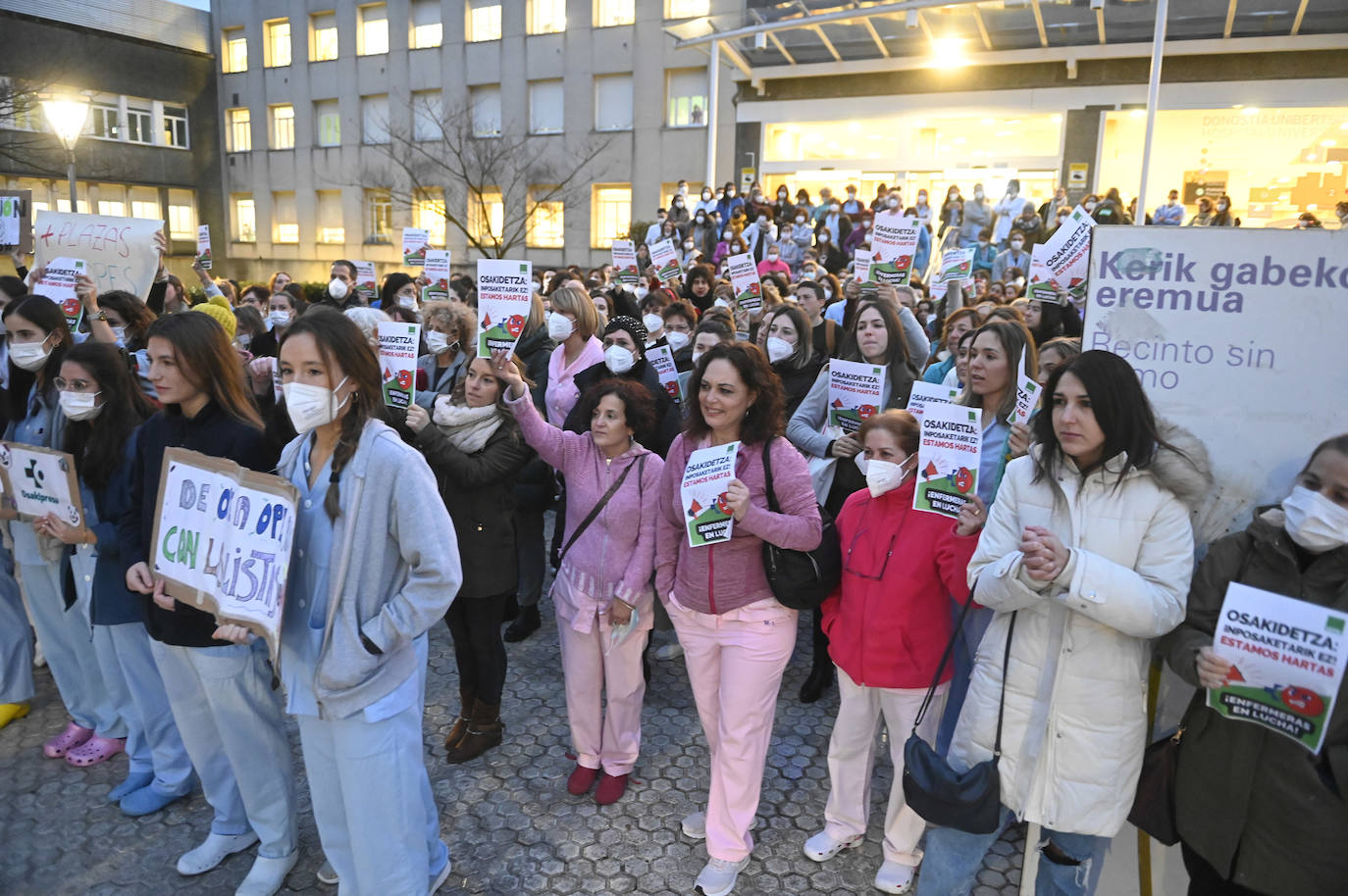 Fotos: Protesta del sector de la enfermería