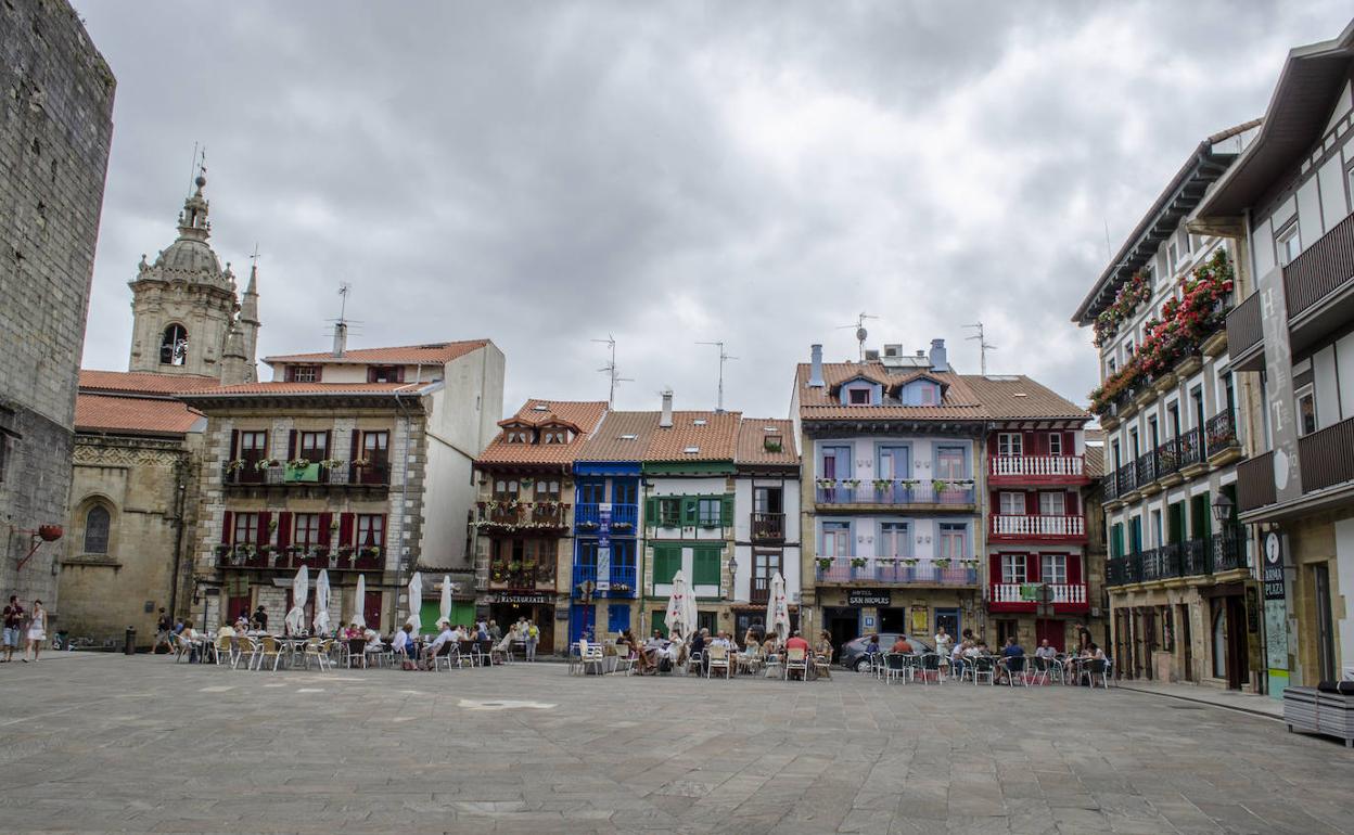 Vista del casco histórico de Hondarribia