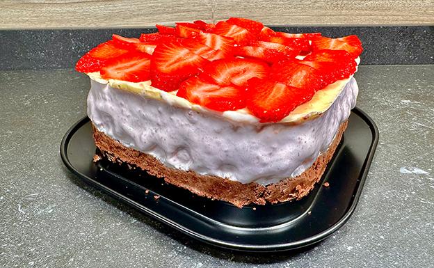 Receta de tarta helada de fresas