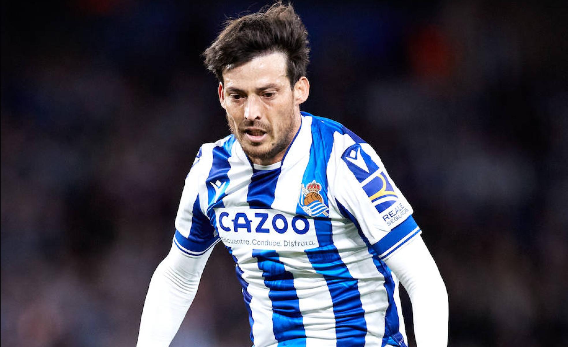 David Silva, en un partido de esta temporada con la Real Sociedad.