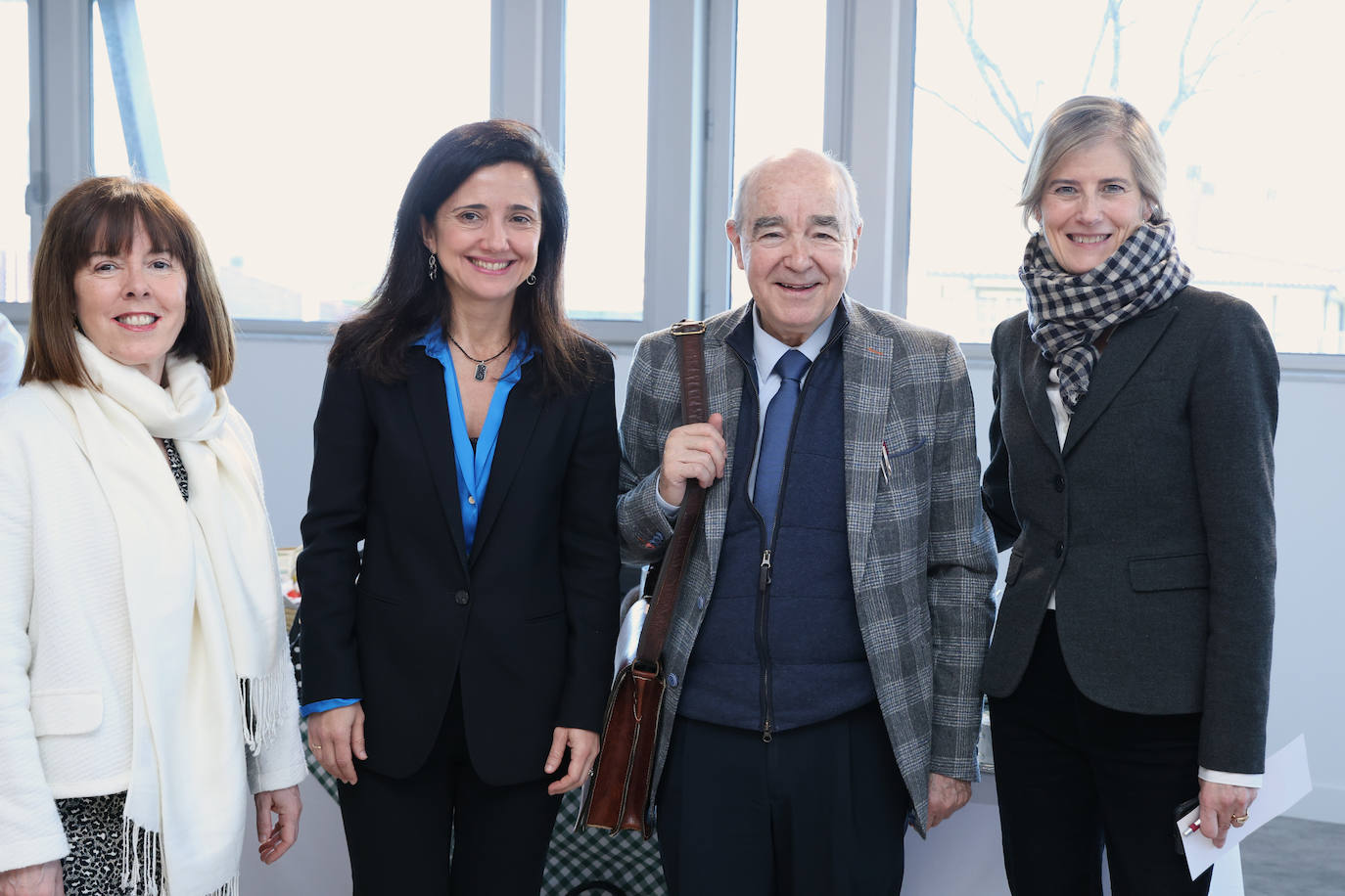 Amaia Bernarás (gerente del Parque de Miramón), Elena Diago (DV), Luis Alberto Aranberri, ‘Amatiño’ (Petronor) y Amaia Ros (DV).