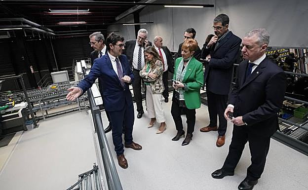 Un momento de la visita. 